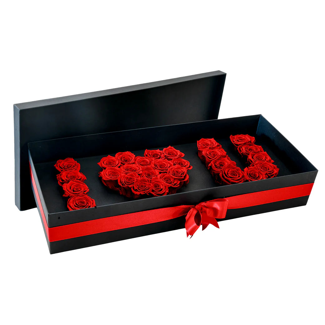 I LOVE YOU BOX (PRESERVED ROSES)