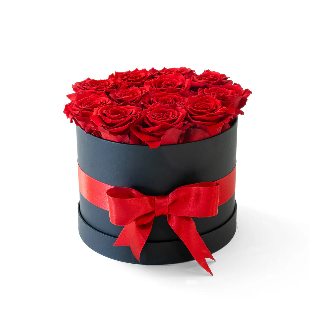 ROUND BOX (PRESERVED ROSES)