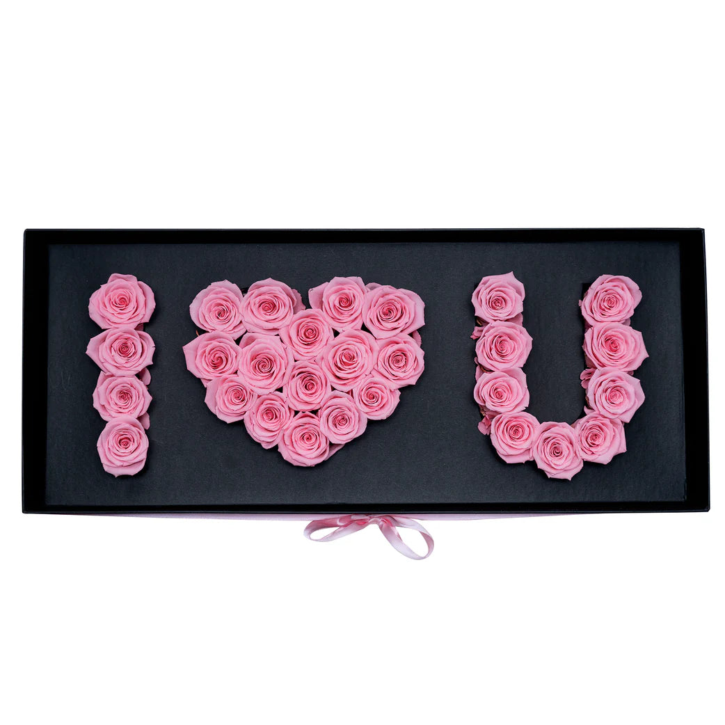 I LOVE YOU BOX (PRESERVED ROSES)