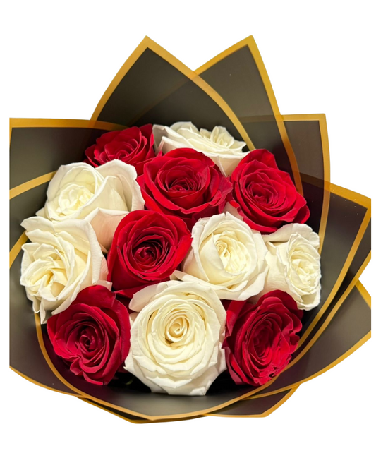 WHITE-RED BOUQUET