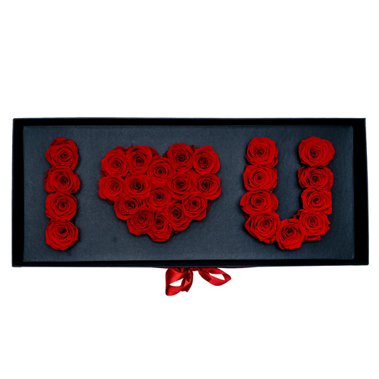 I LOVE YOU BOX (PRESERVED ROSES)